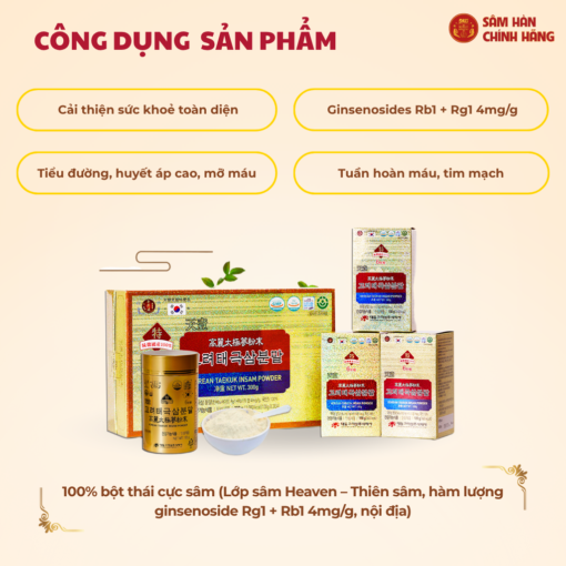 Bột thái cực sâm DKG