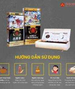 Hắc sâm Hàn Quốc (Korean black ginseng 6Y 16-25 Root) Dạng củ 150g/hộp