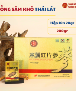 Hồng sâm HQ thái lát (hộp giấy) - Daedong