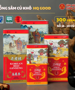 Hồng sâm củ khô HQ Good 300g - số 15 (10 củ) - Daedong