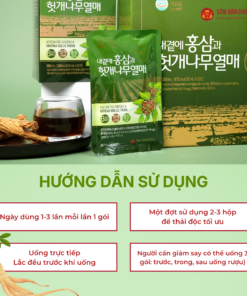 Nước hồng sâm Hovenia Dulcis (Korean Red Ginseng & Hovenia Dulcis Thunb) 50ml*30gói/hộp