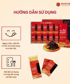 Hồng sâm lát mật ong Hàn Quốc (Honeyed Red Ginseng Slices) 20g*10gói/hộp
