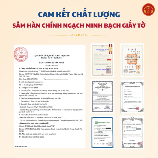 Hồng sâm lát mật ong Hàn Quốc DKG