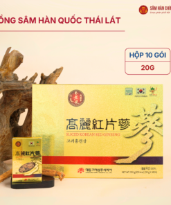 Hồng sâm Hàn Quốc thái lát (Sliced Korea Red Ginseng) 20g*10gói/hộp