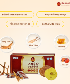 Viên hồng sâm cao cấp Hàn Quốc (Korea Red Ginseng Capsule Premium) 830mg*120 viên/hộp