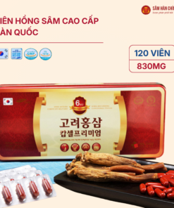 Viên hồng sâm cao cấp Hàn Quốc (Korea Red Ginseng Capsule Premium) 830mg*120 viên/hộp