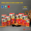 Hồng sâm củ khô 6 năm tuổi (Korean Red Ginseng 6Y 6-10 Root) 150g/hộp