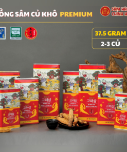 Hồng sâm củ khô HQ Premium 37,5g (2-3 củ) - Daedong