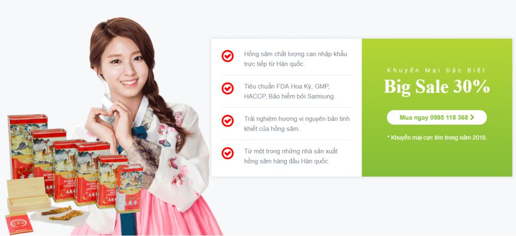 Hồng sâm Hàn Quốc