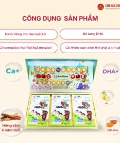 Hồng Sâm trẻ em Hàn Quốc 2-5 tuổi (Korean Red Ginseng Baby 2-5 year) 20ml*30gói/hộp