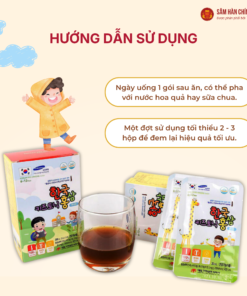 Hồng Sâm trẻ em Hàn Quốc 6-13 tuổi (Korean Red Ginseng Junior 6-13 year) 20ml*30gói/hộp