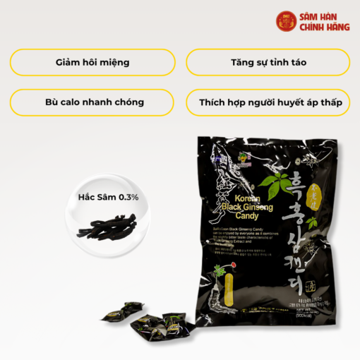 Kẹo hắc sâm HQ 250g – Daedong