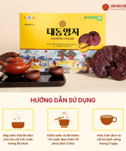 Nấm Linh Chi Daedong (Daedong Lingzhi) sấy khô nguyên tai 1000g/hộp