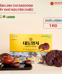 Nấm Linh Chi Daedong (Daedong Lingzhi) sấy khô nguyên tai 1000g/hộp