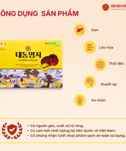 Nấm Linh Chi Daedong (Daedong Lingzhi) sấy khô nguyên tai 500g/tui