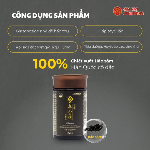 Cao hắc sâm 120g DKG