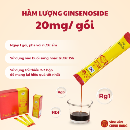Nước hồng sâm Hàn Quốc cao cấp stick - DKG