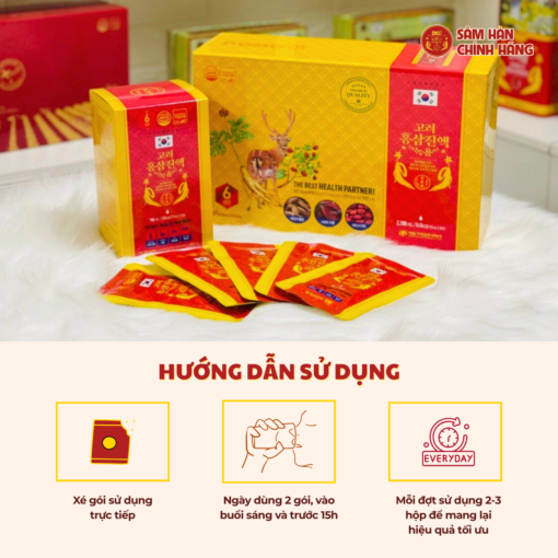 Hồng Sâm Nhung Hươu Hàn Quốc (70ml x 30 gói) - Daedong