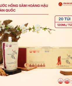 Nước Hồng Sâm Hoàng Hậu Hàn Quốc (Hongsamjin Bichaek Hwanghu - Korean Red Ginseng Extract) 120ml*20gói/hộp