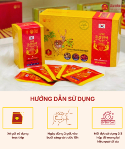 Nước Hồng Sâm Nhung Hươu Hàn Quốc (Korean Red Ginseng Deer Antlers) 70ml*30gói/hộp