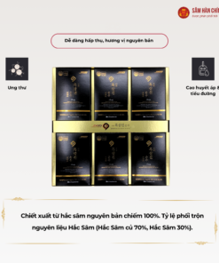 Nước hắc sâm Hàn Quốc (Ginssen Black Ginseng Jin Sunsu) 60ml*30gói/hộp