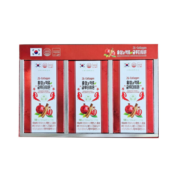 2G - Collagen Hồng sâm lựu Glutathione (10ml x 30stick) - Daedong