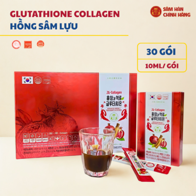 2G - Collagen Hồng sâm lựu Glutathione (10ml x 30stick) - Daedong