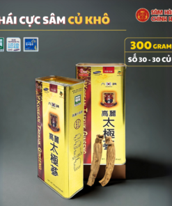 Thái cực sâm củ khô HQ (Thiên Sâm) 300g số 30 (30 củ) - Daedong
