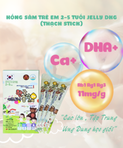 Hồng sâm trẻ em 2-5 tuổi Jelly DKG (thạch stick)