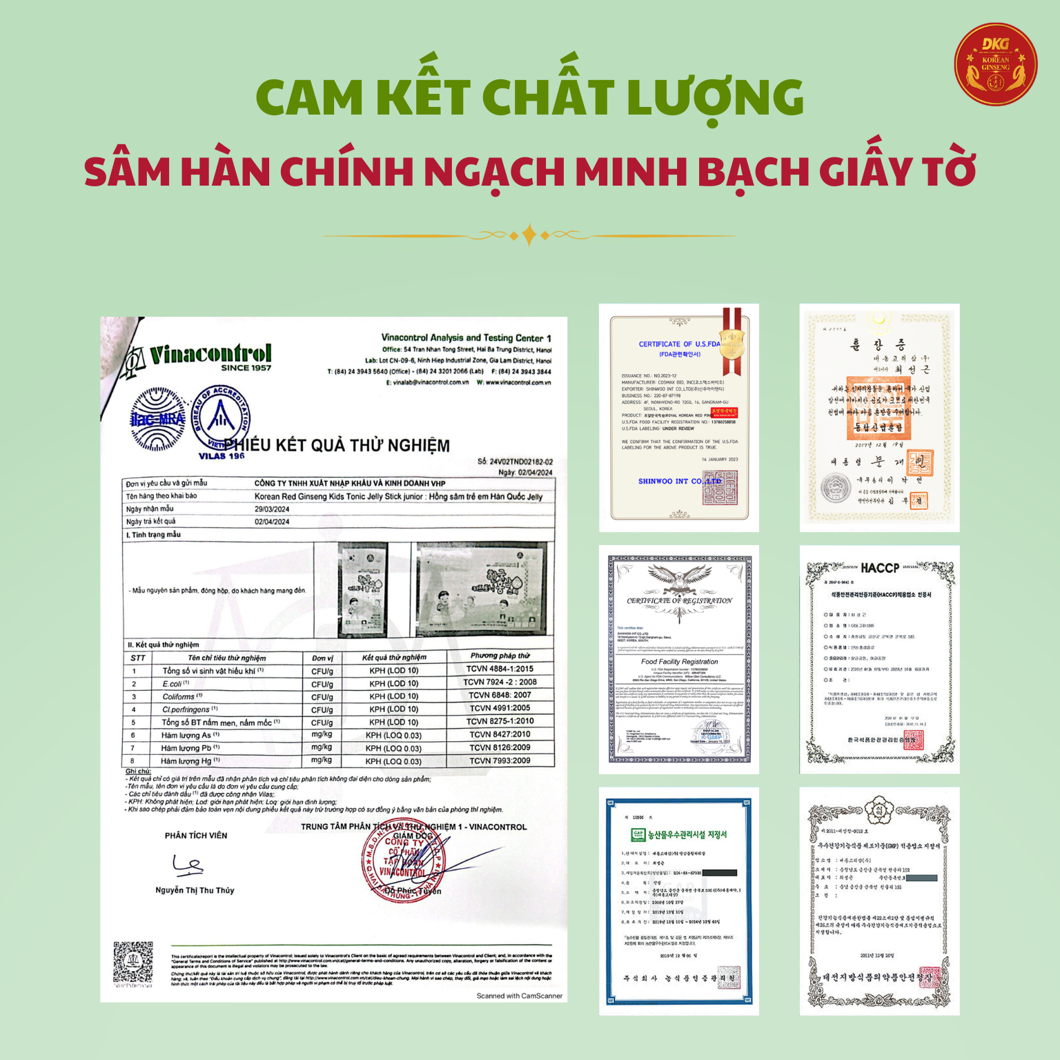 Hồng sâm trẻ em (baby) Hàn Quốc 6-13 tuổi Jelly DKG (thạch stick)