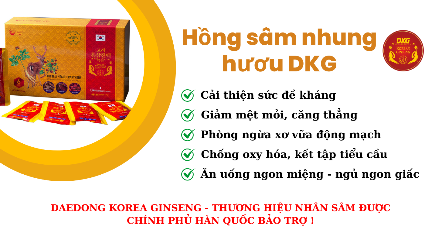 Hồng sâm nhung hươu Daedong: Chiến binh đẩy lùi mệt mỏi