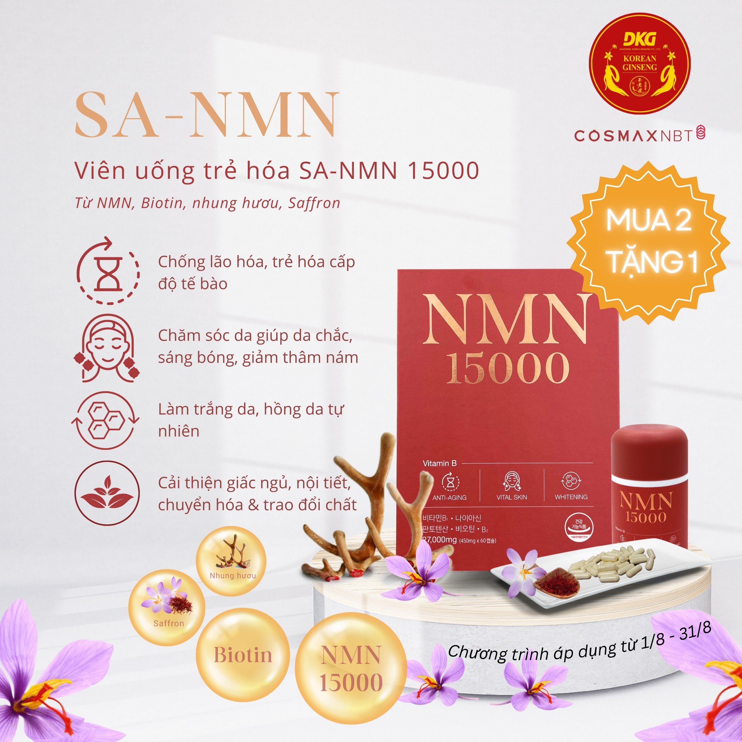 Công dụng của SA-NMN 15000