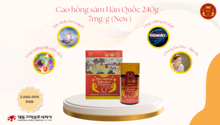 Công trình nghiên cứu khoa học về cao hồng sâm tinh chất 100% Daedong