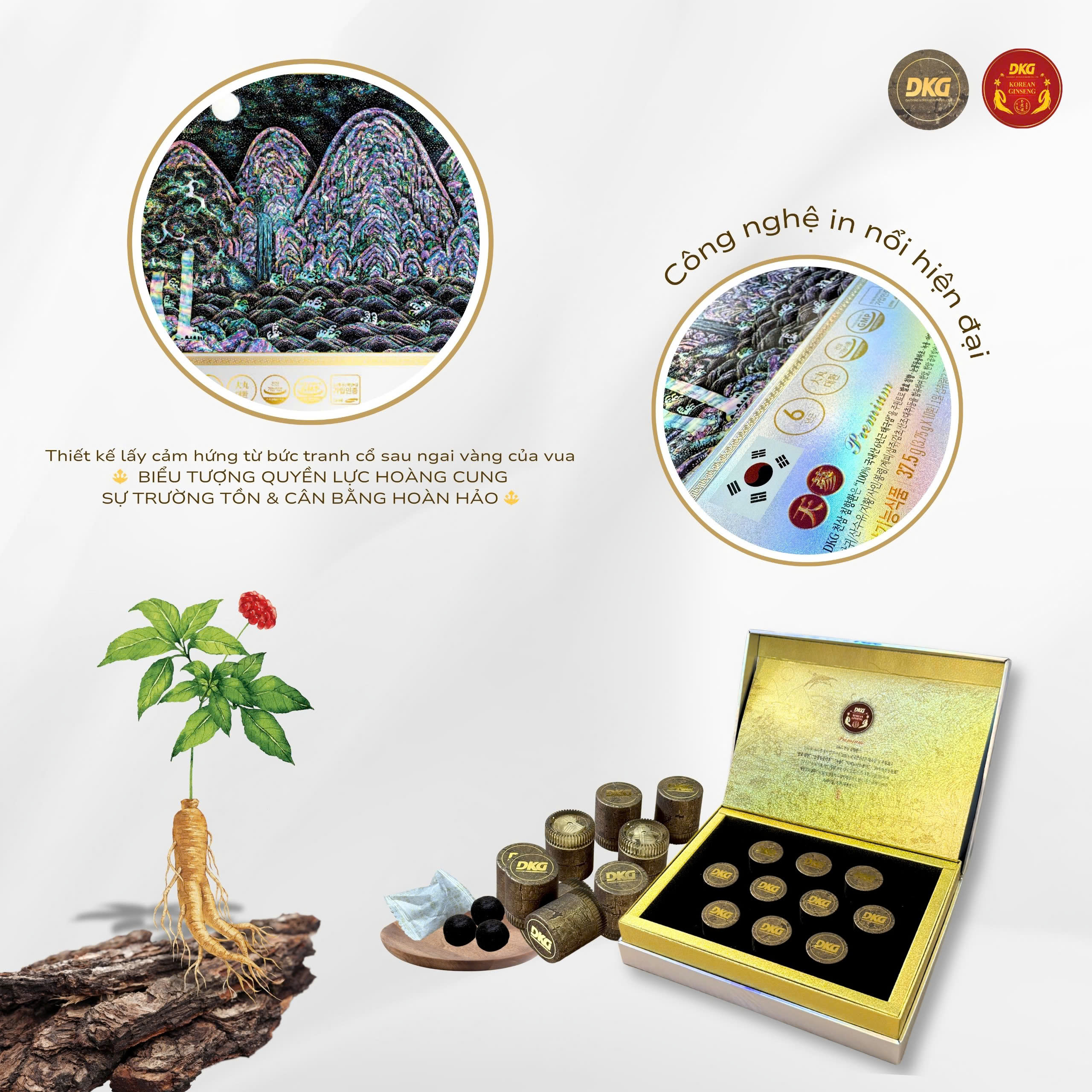 Viên an cung thiên sâm trầm hương DKG Viên an cung thiên sâm trầm hương DKG