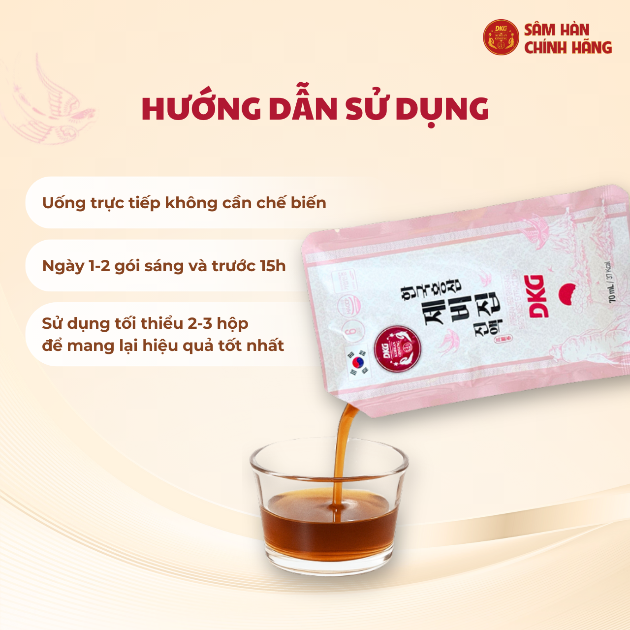 Yến sào hồng sâm DKG 2 Yến sào hồng sâm DKG