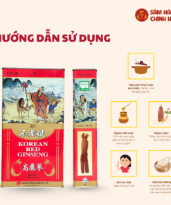 Hồng sâm củ khô HQ HEAVEN 150g - số 30 (10 củ) - Daedong