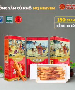 Hồng sâm củ khô HQ HEAVEN 150g - số 30 (10 củ) - Daedong