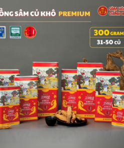 Hồng sâm củ khô HQ Premium 300g (31-50 củ) - Daedong
