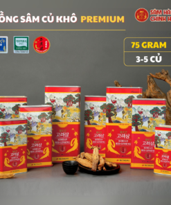 Hồng sâm củ khô Hàn Quốc 75g Premium (3-5 củ) - Daedong