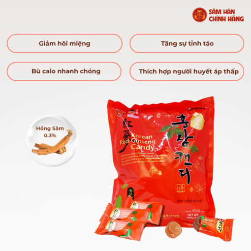 Kẹo hồng sâm Hàn Quốc 120g DKG