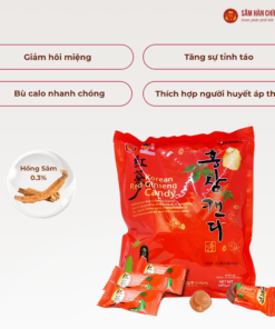 Kẹo hồng sâm Hàn Quốc (Korean Red Ginseng Candy) 120g/gói
