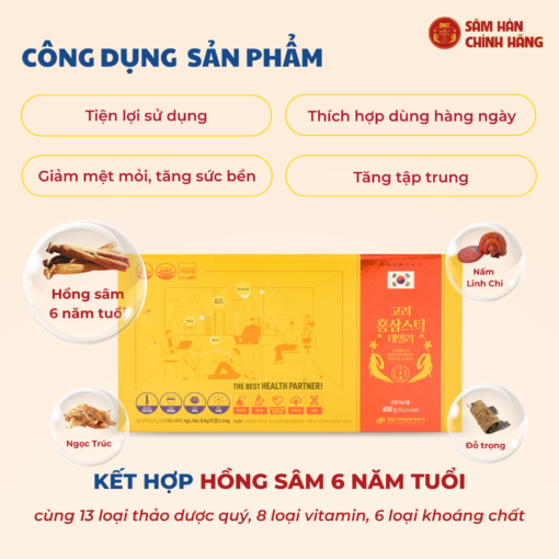 Nước hồng sâm stick Daily - DKG