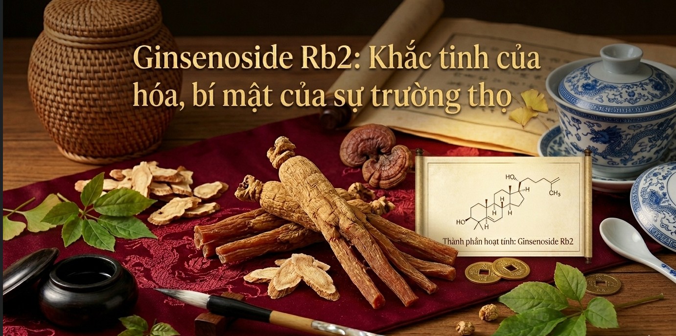 Ginsenoside Rb2 - Khắc tinh của lão hóa