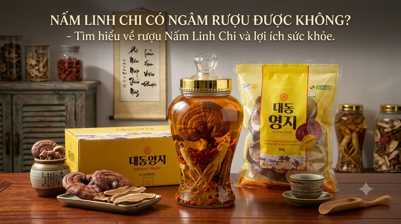 Nấm linh chi có ngâm rượu được không? Hướng dẫn ngâm đúng cách tại nhà Nấm linh chi có ngâm rượu được không? Hướng dẫn ngâm đúng cách tại nhà