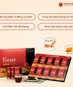 Hồng sâm lát mật ong Hàn Quốc (Honeyed Red Ginseng Slices) 20g*10gói/hộp