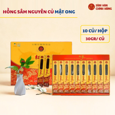 Hồng sâm nguyên củ mật ong Hàn Quốc