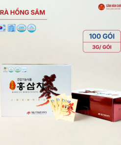 Trà Hồng Sâm (Korean Red Ginseng Tea) Hàn Quốc 3g*100gói/hộp