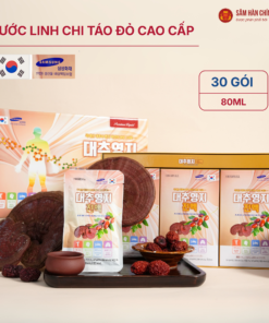 Nước Linh Chi Táo Đỏ cao cấp (Jujube linhzhi premium liquid) 80ml*30gói/hộp