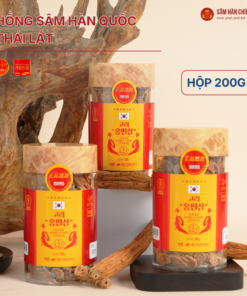 Hồng Sâm Hàn Quốc thái lát (Sliced Korean Red Ginseng) 200g/lọ