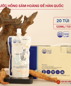Nước Hồng Sâm Hoàng Đế Hàn Quốc (Hongsamjin Bichaek Hwangje - Korean Red Ginseng Extract) 120ml*20gói/hộp